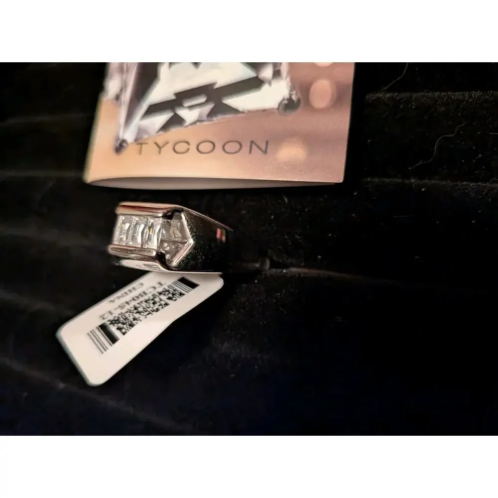 Tycoon For Bella Luce® Baguette Platineve Mens Ring Size 12 JTV